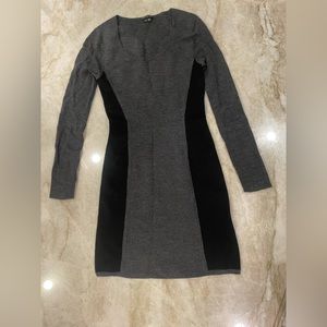 Theory Grey and black dress